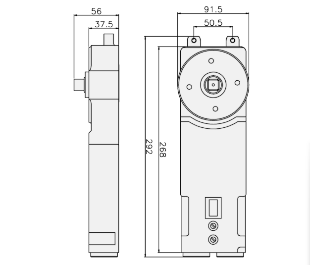 ADAMS RITE DC51-V Variable Spring Transom Closer