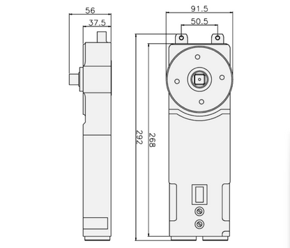 ADAMS RITE DC51-V Variable Spring Transom Closer