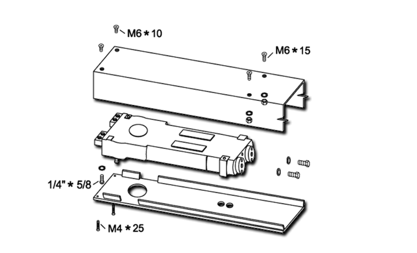 ALPRO PRO50 Dummy Transom Door Closer C/W Pivot & Arm