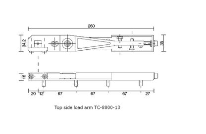 AXIM Transom Door Closer Drive Arm Assembly 8800 Series