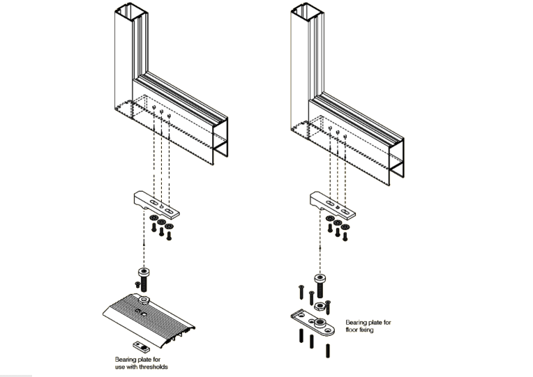 AXIM Universal Bottom Pivot Assembly 8800 Series
