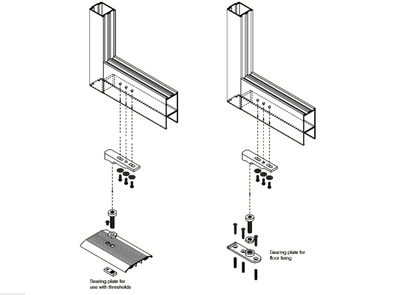 AXIM Universal Bottom Pivot Assembly 8800 Series
