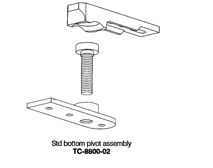 AXIM Universal Bottom Pivot Assembly 8800 Series