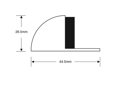 ASEC Oval Floor Door Stop