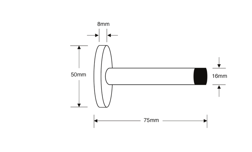 ASEC Wall Door Stop With Rose