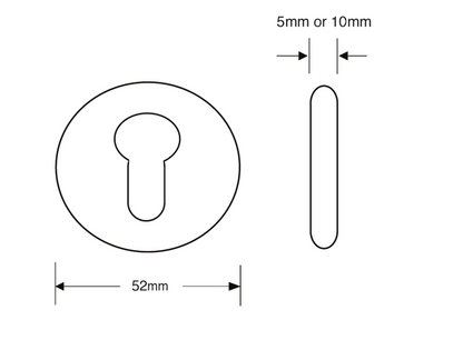 ASEC Stainless Steel Escutcheon