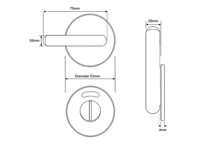 BRITON Extended Bath Turn Indicator with 8mm Spindle