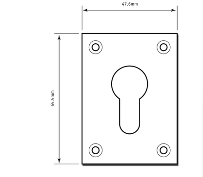 SOUBER TOOLS EE1 Front Fix Euro Escutcheon