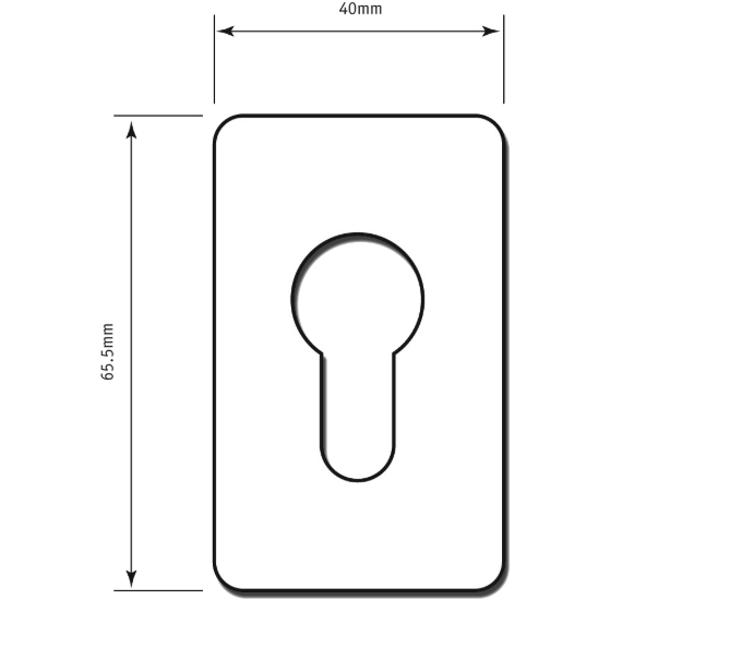 SOUBER TOOLS EE3 Self Adhesive Euro Escutcheon