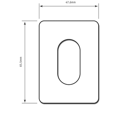 SOUBER TOOLS UE1 Self Adhesive Oval Escutcheon