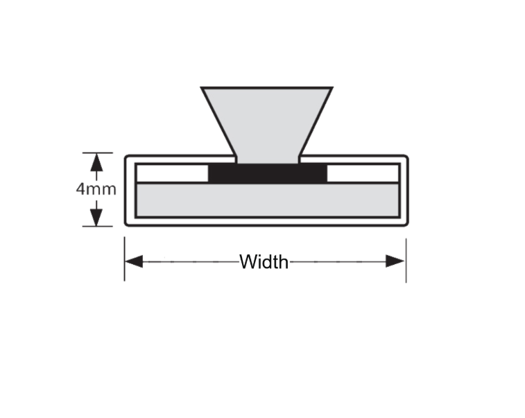 FIRESTOP Intumescent Strip 1.05m x 4mm Fire & Smoke Brush Seal (Pack Of 5)