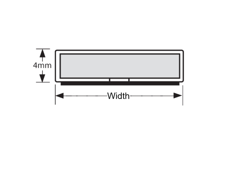 FIRESTOP Intumescent Strip 1.05m x 4mm Fire Only Seal (Pack Of 5)