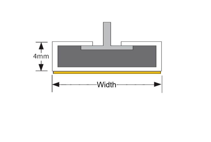 FIRESTOP Intumescent Strip 2.1m x 4mm Fire & Smoke Single Fin Seal