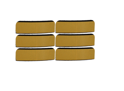 ZOO Intumescent Hinge Pads ZIHR02 (6 Per Pack) 100mm x 30mm Graphite