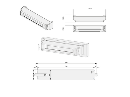 ERA Fab & Fix Nu-Mail Secure Cowl To Suit Letterplates