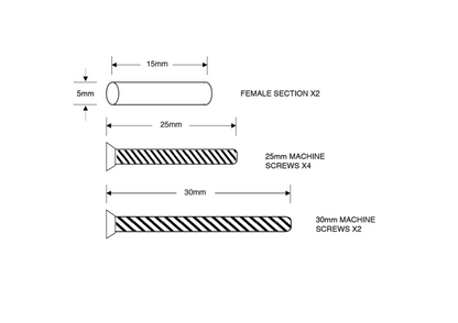 ASEC Bolt Through Fixing Pack