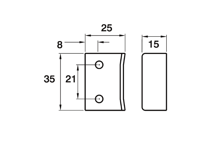 ASEC Budget Lock Angled Plate