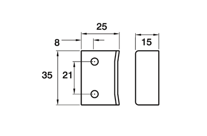 ASEC Budget Lock Angled Plate