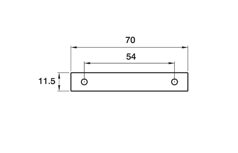 ASEC Budget Lock Flat Latch Plate