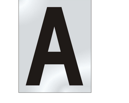 ASEC 75mm Chrome Letters & Numerals