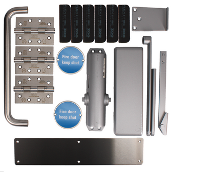 ZOO Architectural A1230/60 Fire Door Pack For Corridor Door (Non-Locking) KITA12-FDP-A12