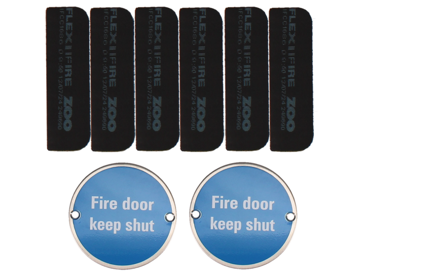 ZOO Architectural A1230/60 Fire Door Pack For Corridor Door (Non-Locking) KITA12-FDP-A12
