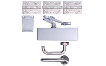 ZOO Architectural A1330/60 Fire Door Pack For Office Door (Locking) KITA13-FDP-A13