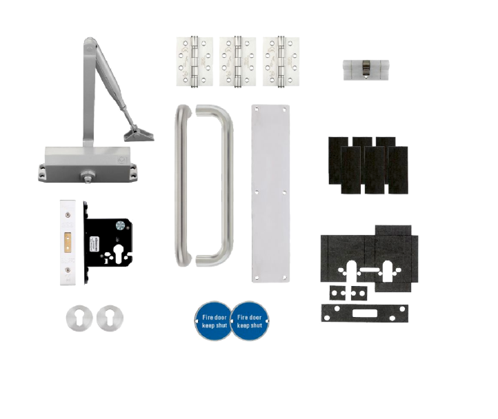 ZOO Architectural Fire Door Pack For Corridor Door (Locking) KITA1-FDP-A1