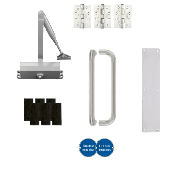 ZOO Architectural Fire Door Pack For Corridor Door (Non-Locking) KITA2-FDP-A2