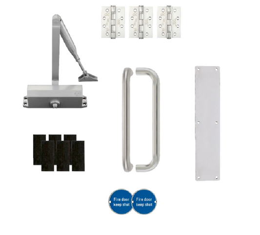 ZOO Architectural Fire Door Pack For Corridor Door (Non-Locking) KITA2-FDP-A2