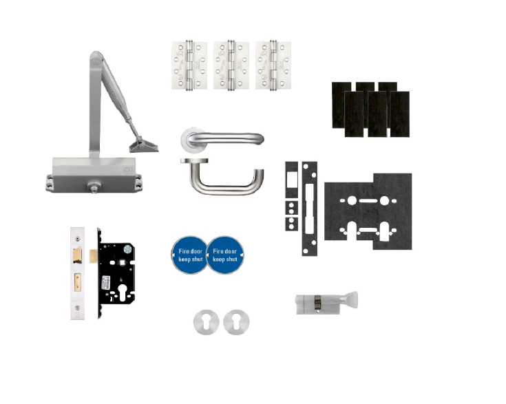 ZOO Architectural Fire Door Pack For Office Door (Locking) KITA3-FDP-A3