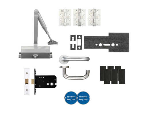 ZOO Architectural Fire Door Pack For Office Door (Non-Locking) KITA4-FDP-A4