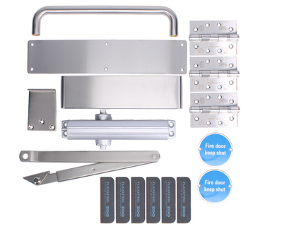 ZOO Commercial C1230/60 Fire Door Pack For Corridor Door (Non-Locking) KITC12-FDP-C12