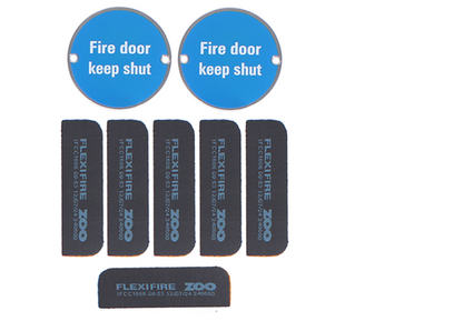 ZOO Commercial C1230/60 Fire Door Pack For Corridor Door (Non-Locking) KITC12-FDP-C12