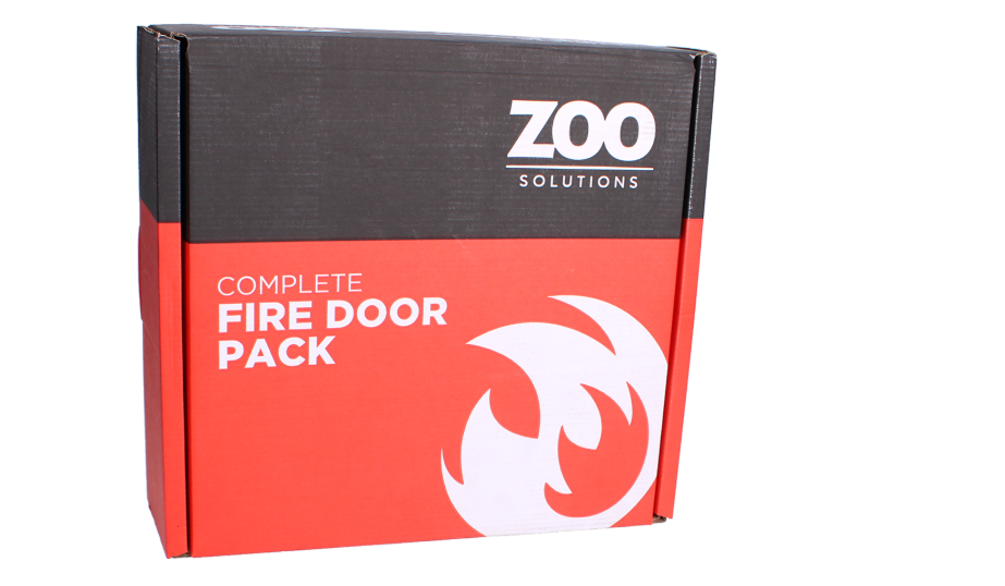 ZOO Commercial C1230/60 Fire Door Pack For Corridor Door (Non-Locking) KITC12-FDP-C12