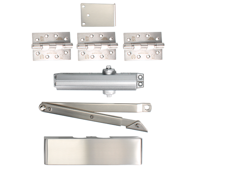 ZOO Commercial C1430/60 Fire Door Pack For Office Door (Non-Locking) KITC14-FDP-C14