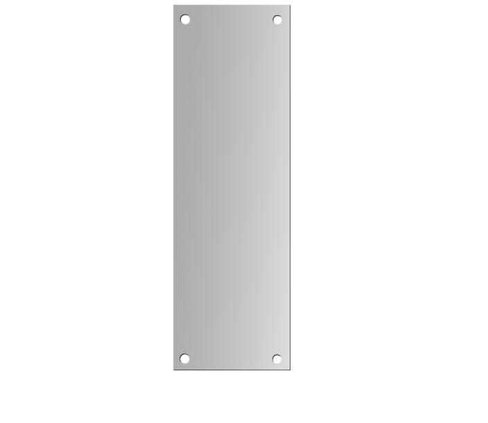 ASEC 100mm Wide Aluminium Finger Plate