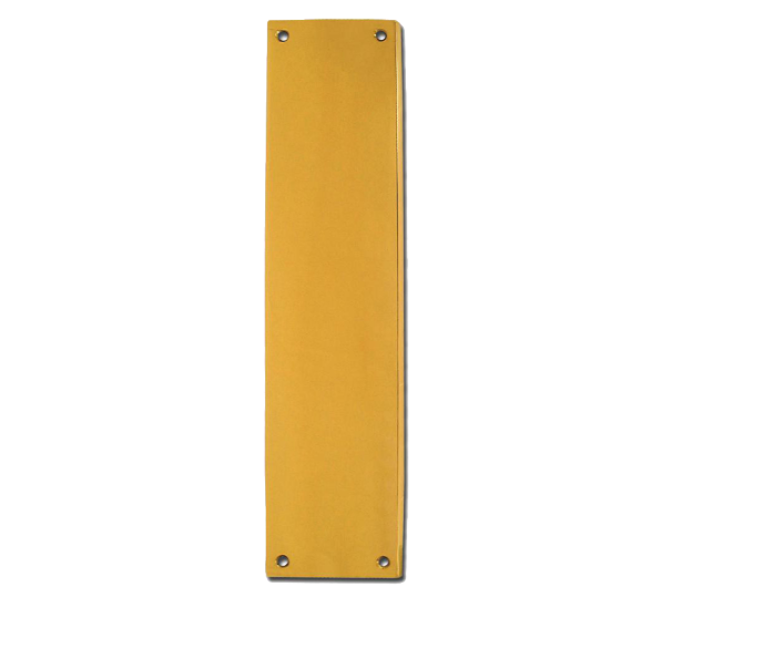 ASEC Victorian 70mm Wide Polished Brass Finger Plate