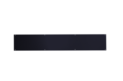 ASEC Kick Plate 150mm Height x 1.2mm Depth (BL) Powder Coated Stainless Steel Black