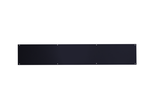 ASEC Kick Plate 150mm Height x 1.2mm Depth (BL) Powder Coated Stainless Steel Black