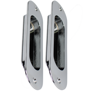 BONAITI SERRATURE Classic Sliding Door Handle Pull MOS Oval Blind Pair