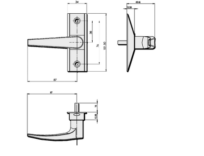 ALPRO 456 Lever Handle