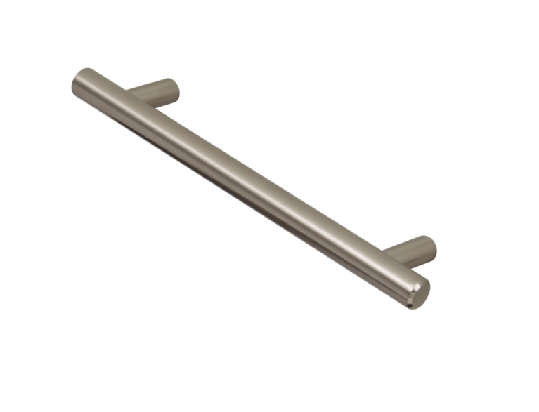ASEC 12mm Brushed Nickel Solid Bar Handle C/W M4 x 25mm Bolts