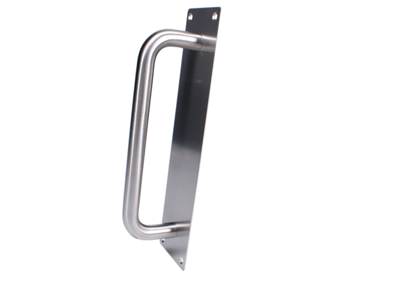 ASEC Plate Mounted 75mm Stainless Steel Pull Handle