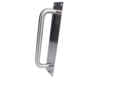 ASEC Plate Mounted 75mm Stainless Steel Pull Handle