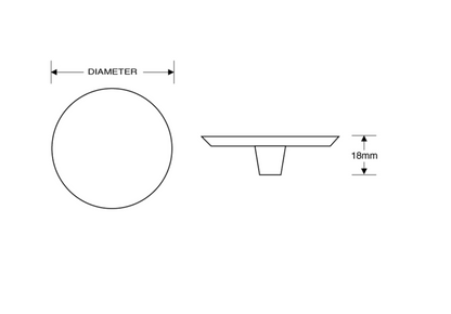 ASEC Aluminium Cupboard Knob