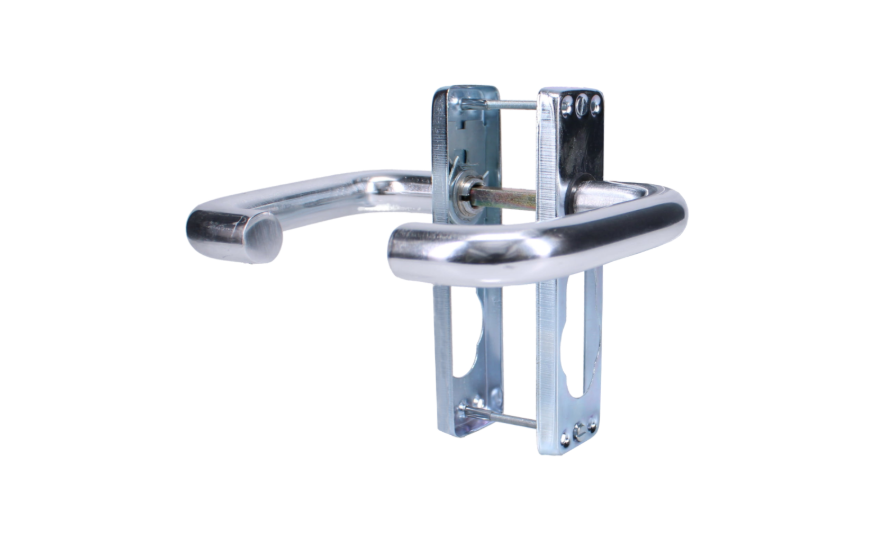 ASEC Plate Mounted Aluminium Lever Furniture