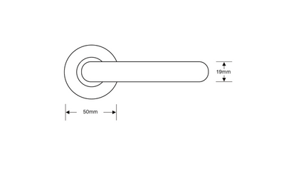 ASEC Round Rose Aluminium Sprung Lever Furniture