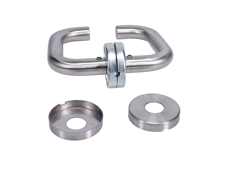 ASEC Stainless Steel Round Rose Lever Furniture