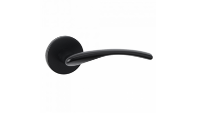 ASEC URBAN Madison Lever on Round Rose Door Furniture Ebony